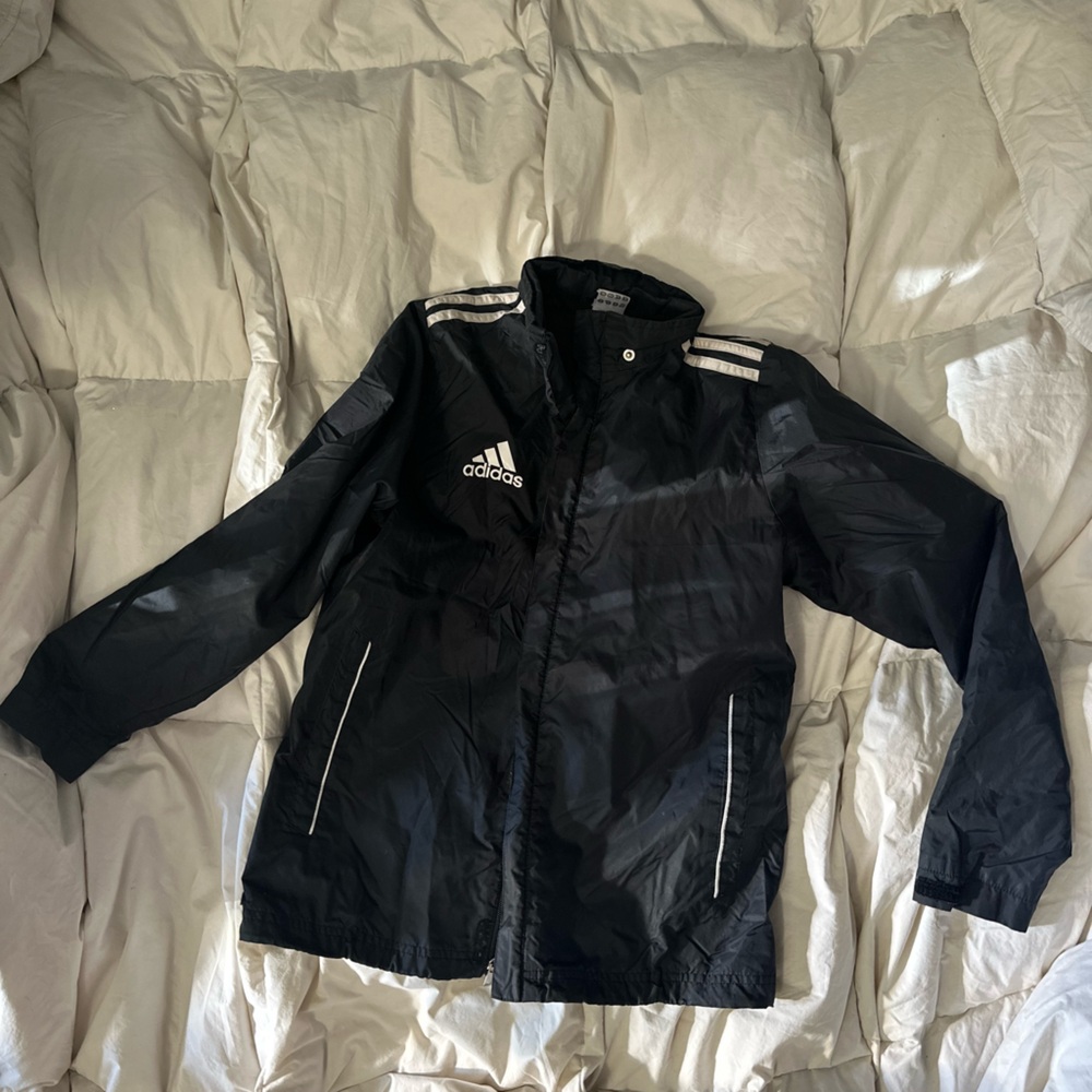 Adidas Black and White Track Jacket
